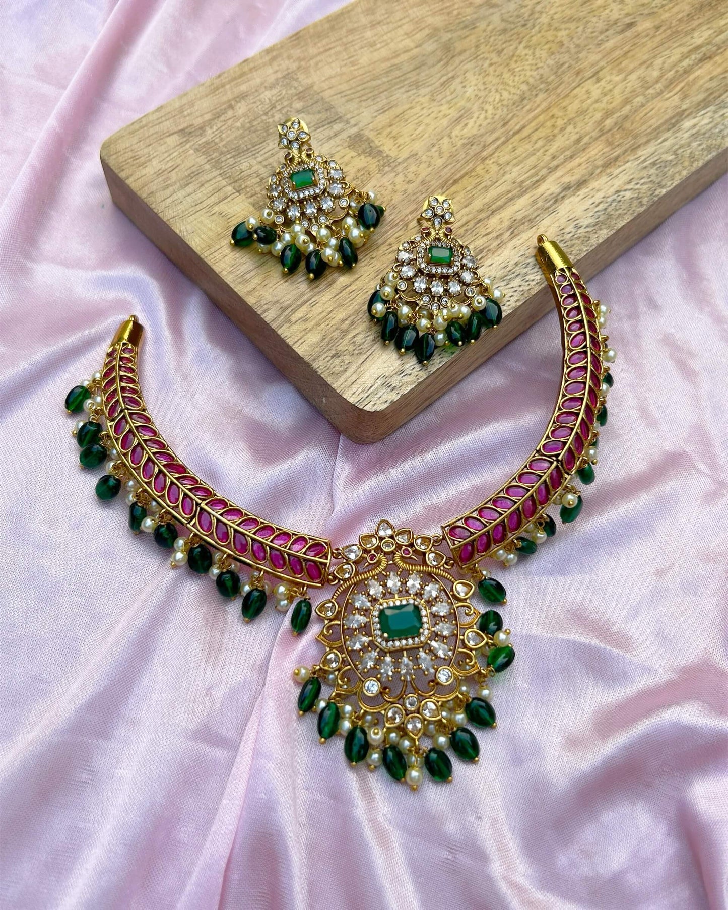 gold statement necklace