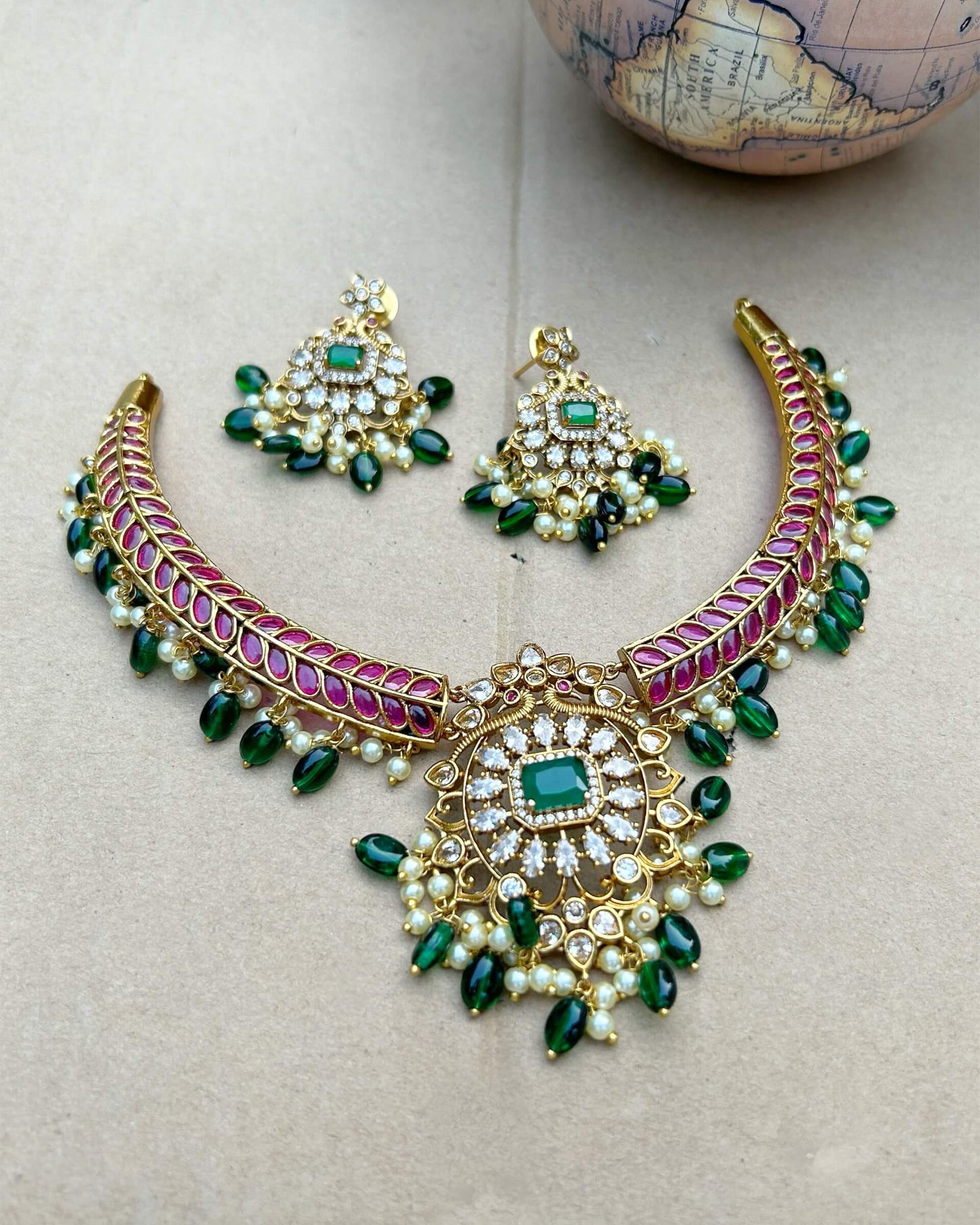gold statement necklace
