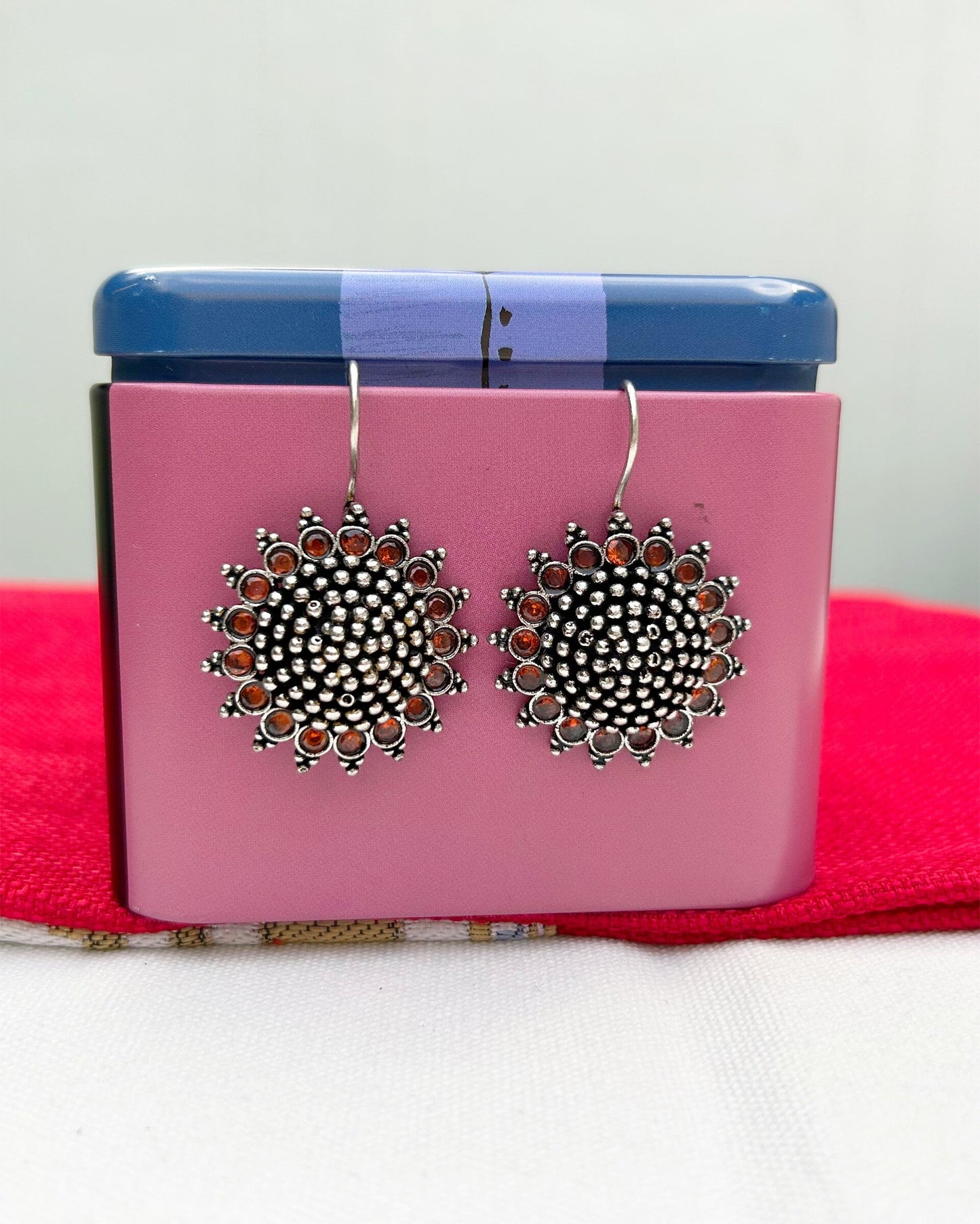 Orange Floral Dangler