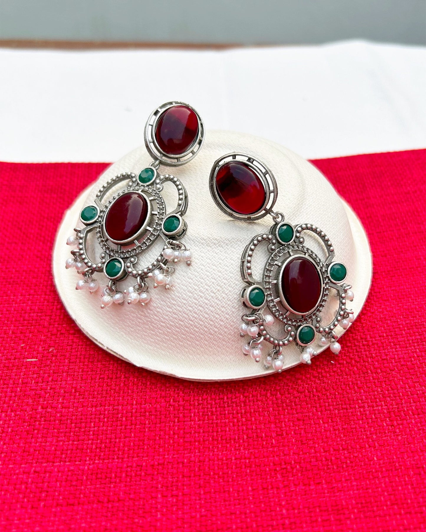 Red & Green Aria Earring
