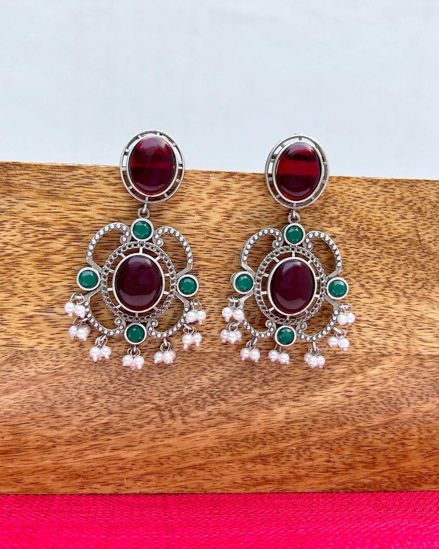 Red & Green Aria Earring