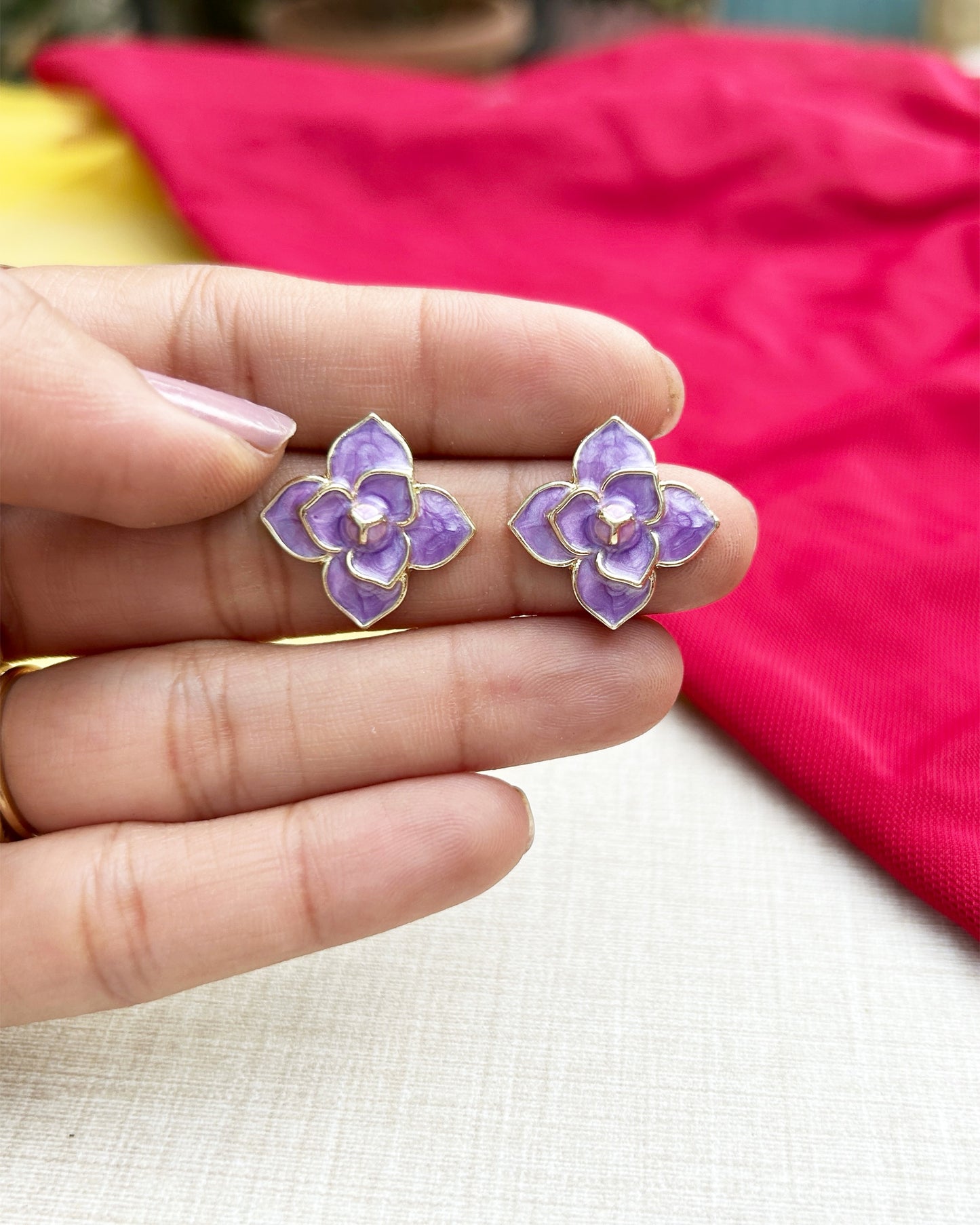 lavender earring