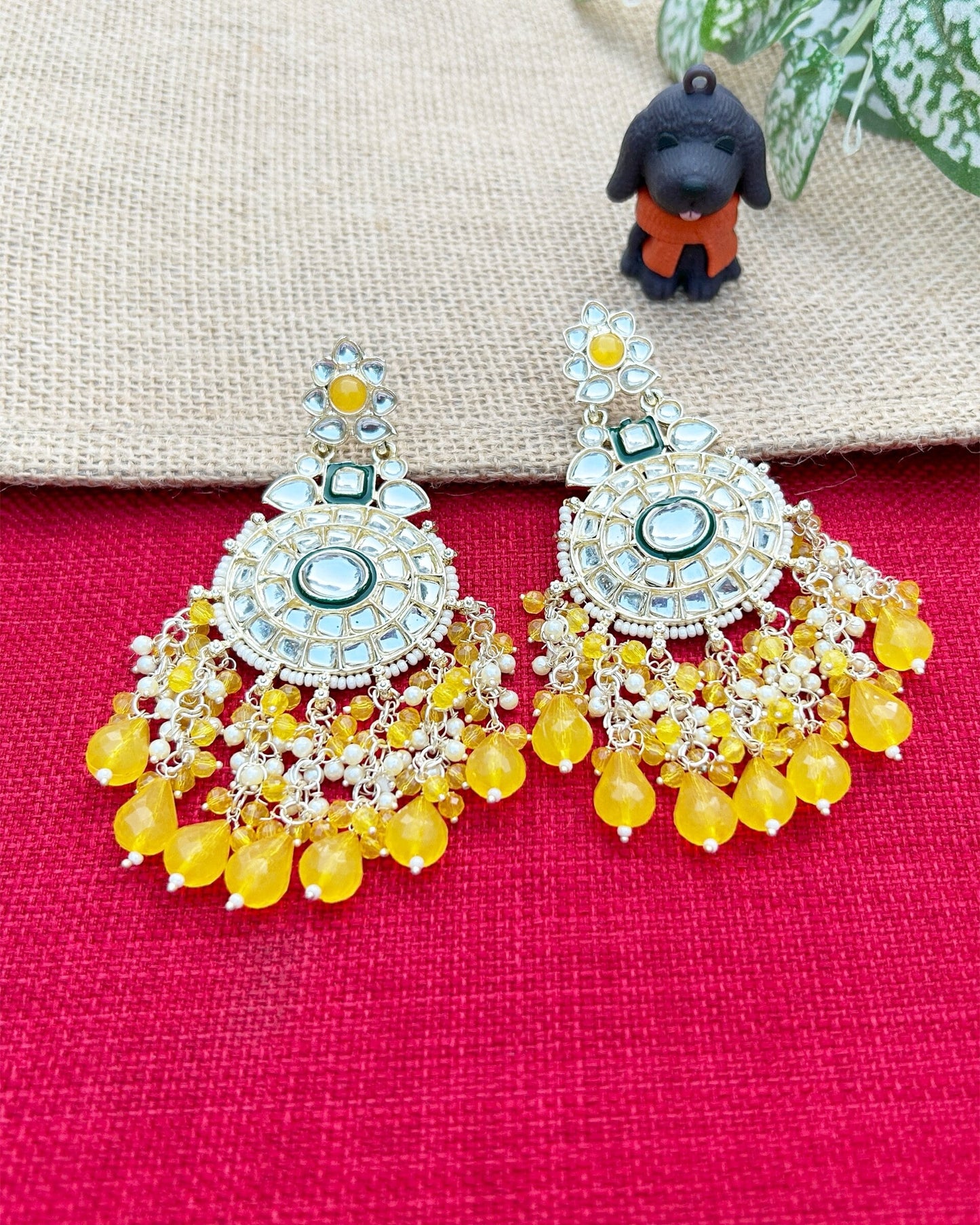 Long long earrings