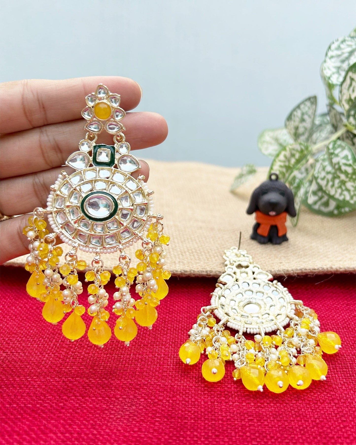 Long long earrings