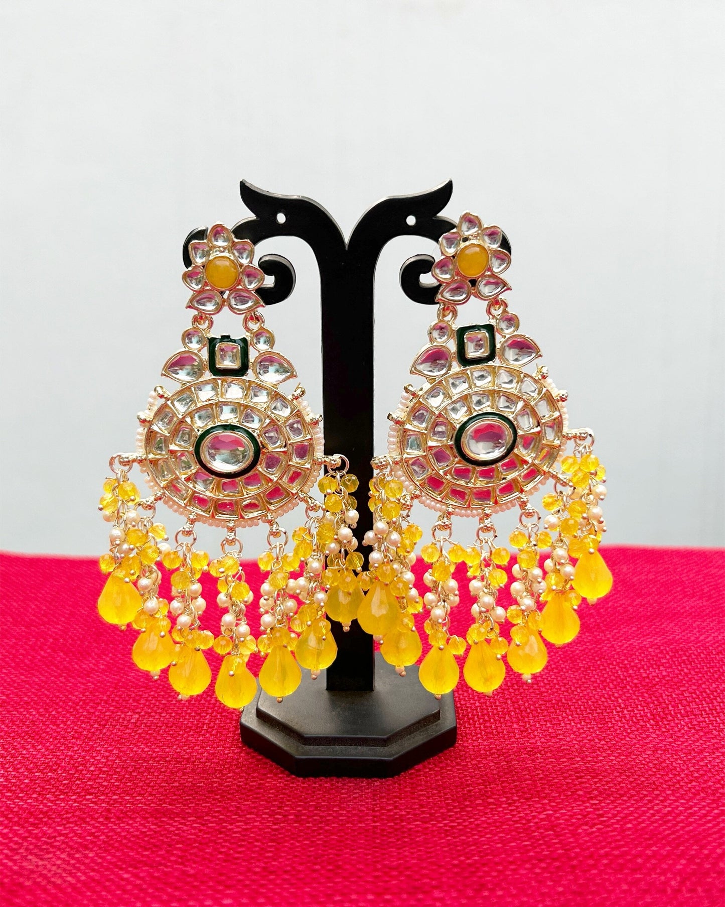 Long long earrings