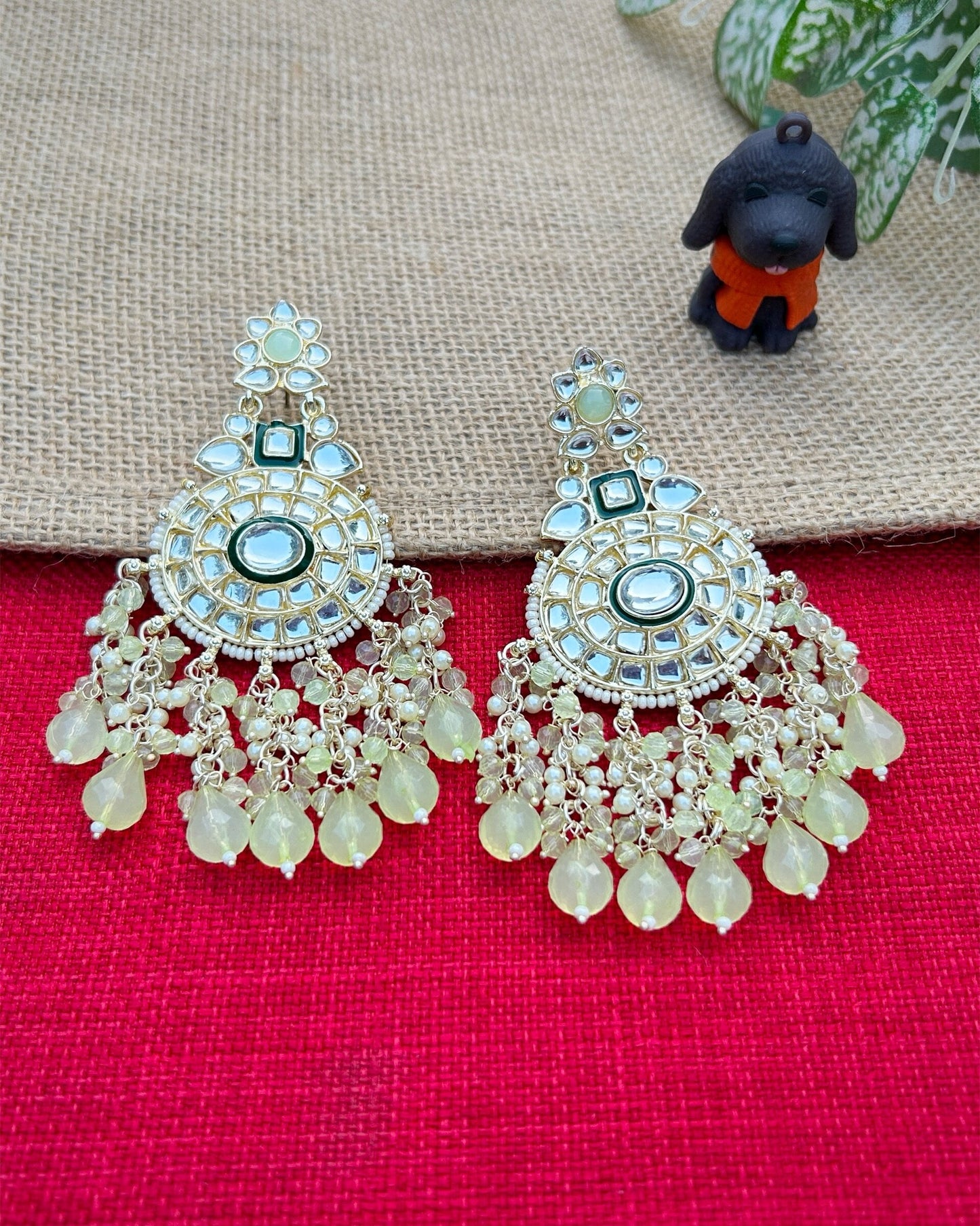 Long long earrings