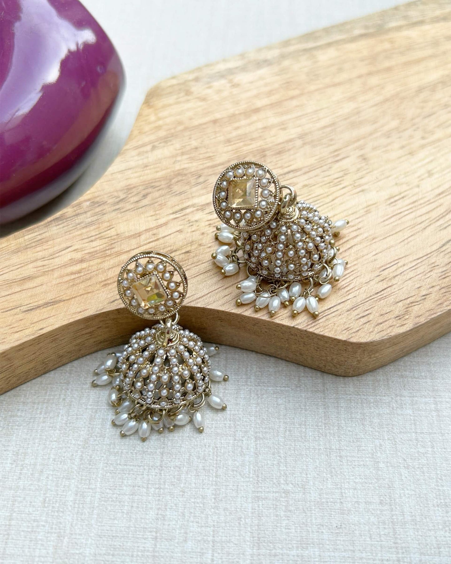 pearl jhumka
