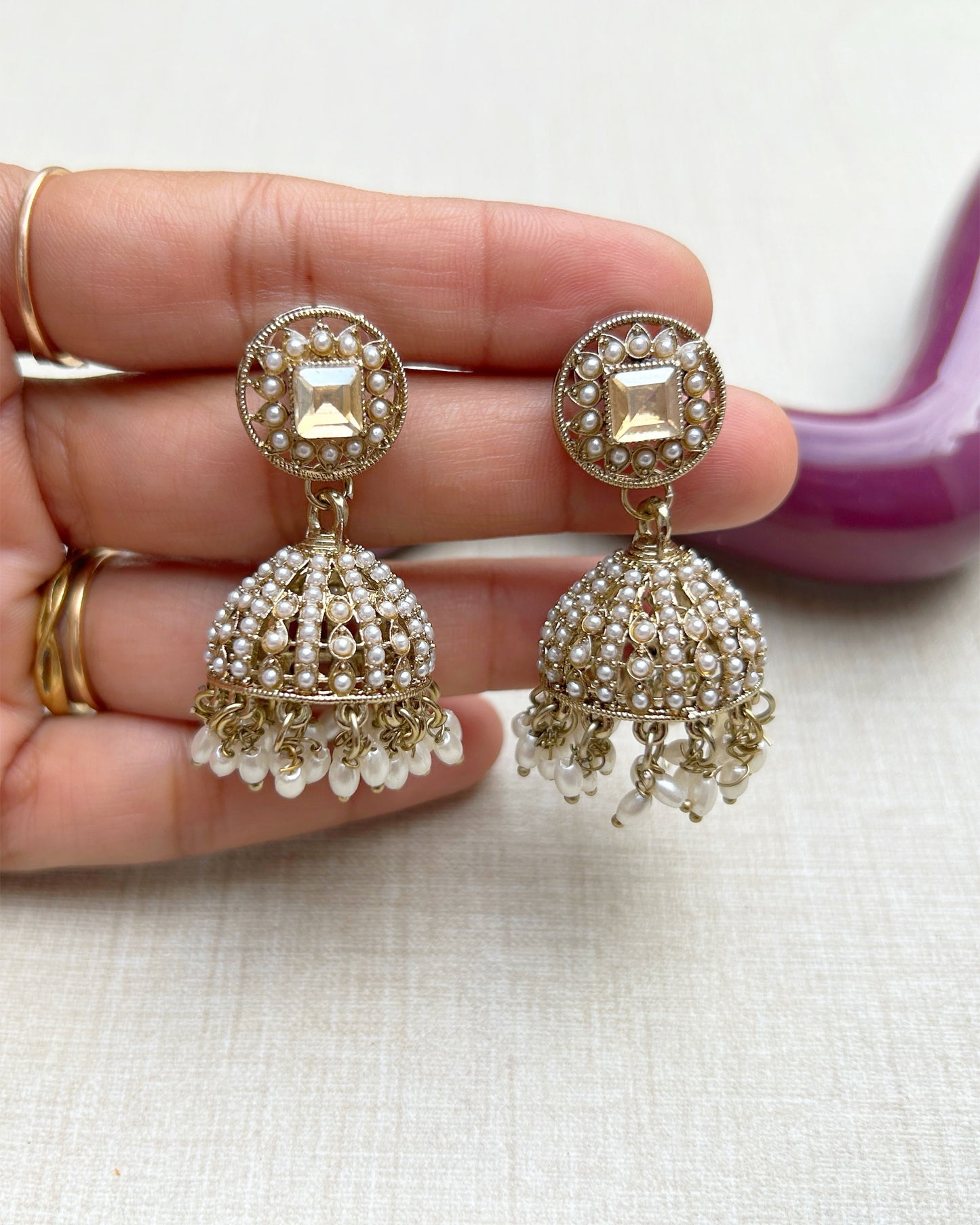 pearl jhumka