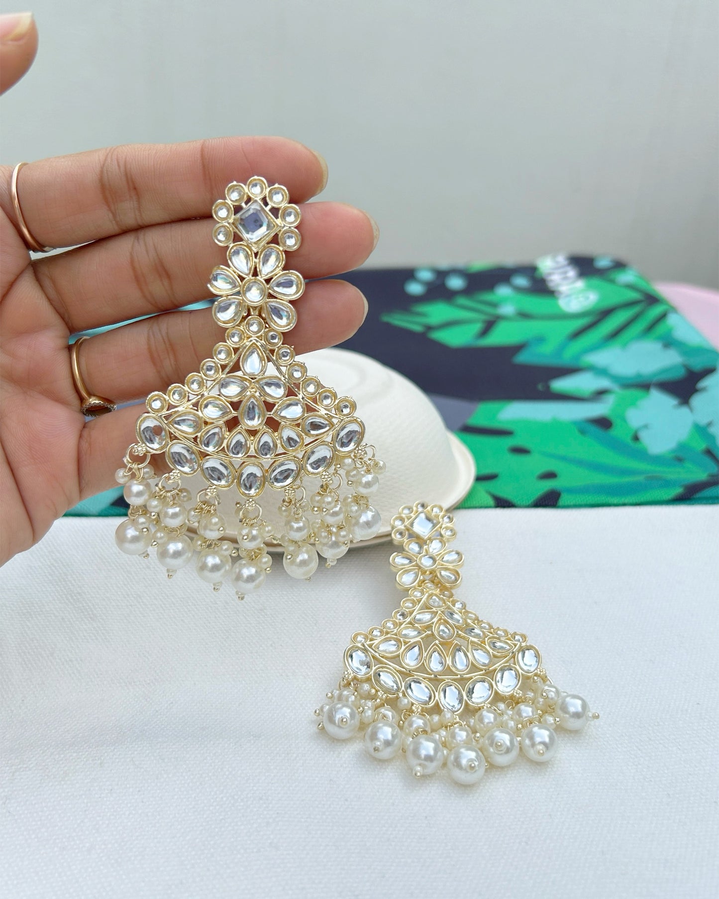 Women Kundan Earrings