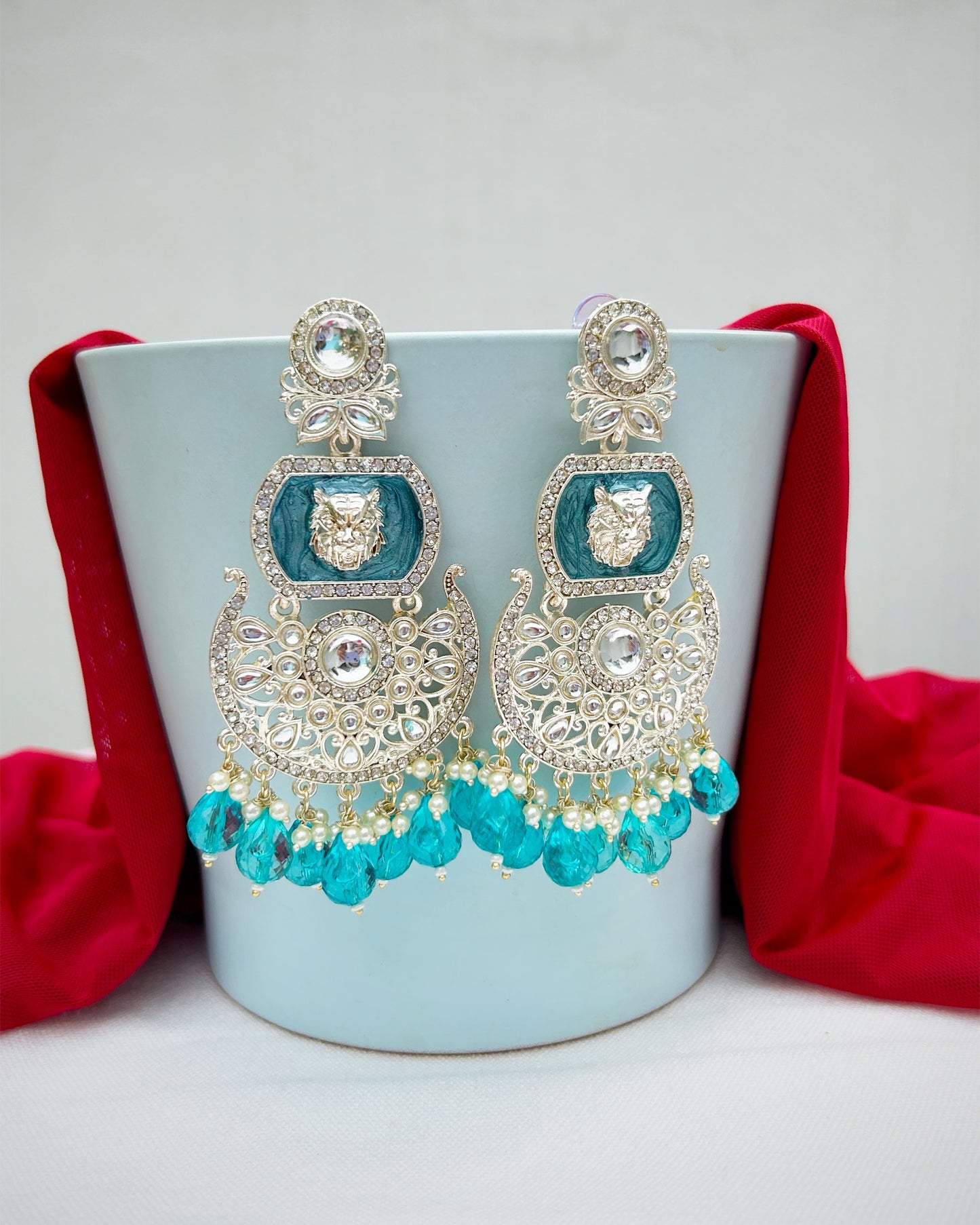 Kundan Earrings Tops