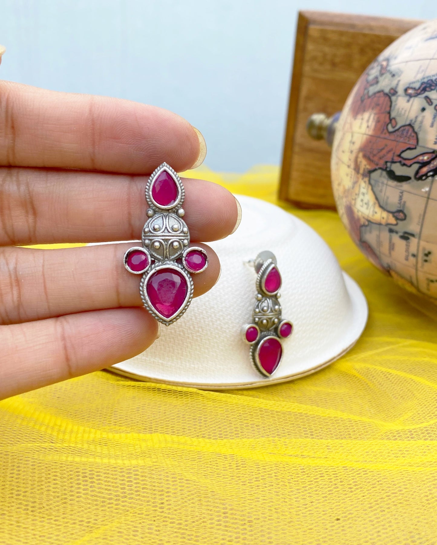 Pink Sleek Annabelle Studs