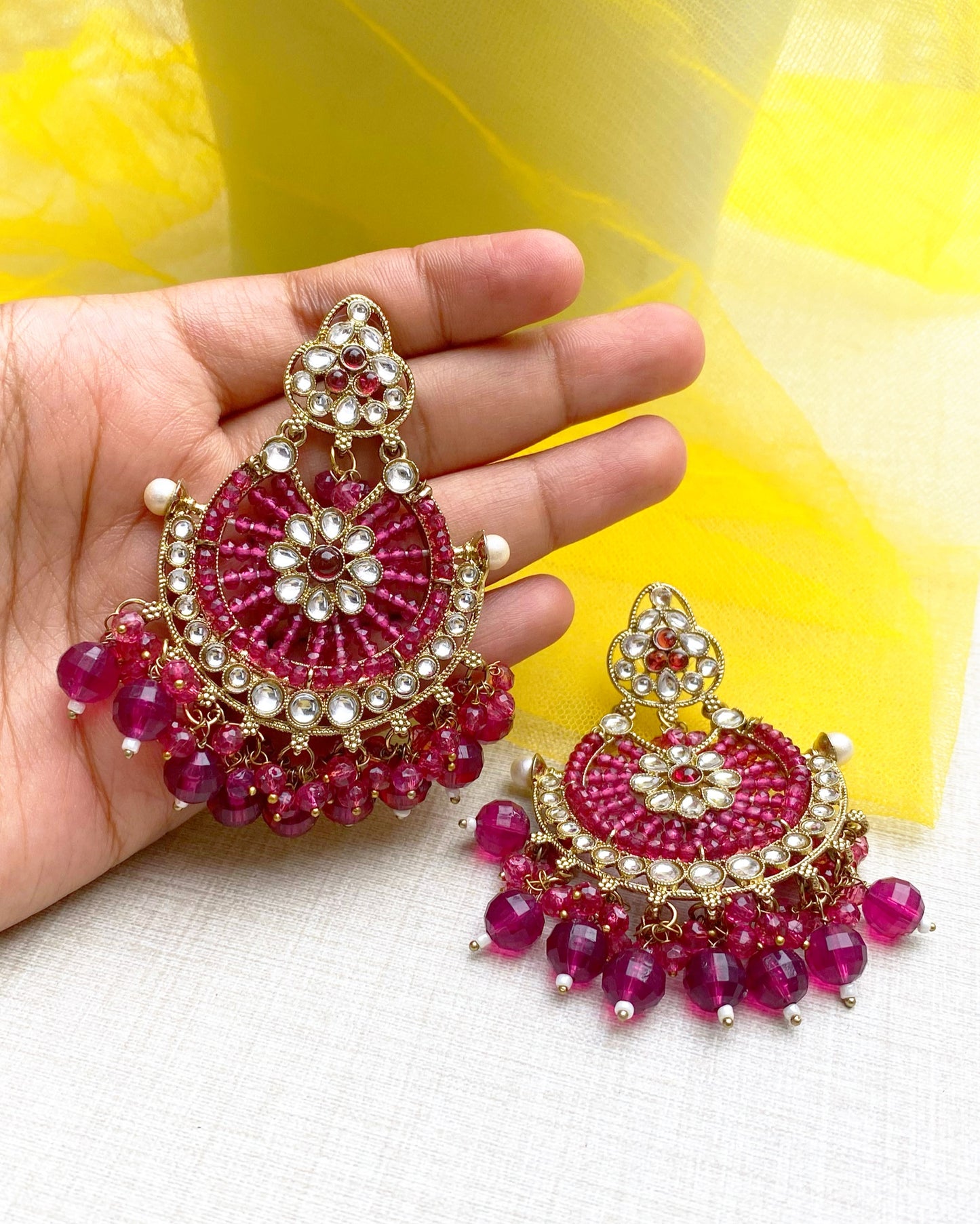 Meera Mahal Chandeliers Earring
