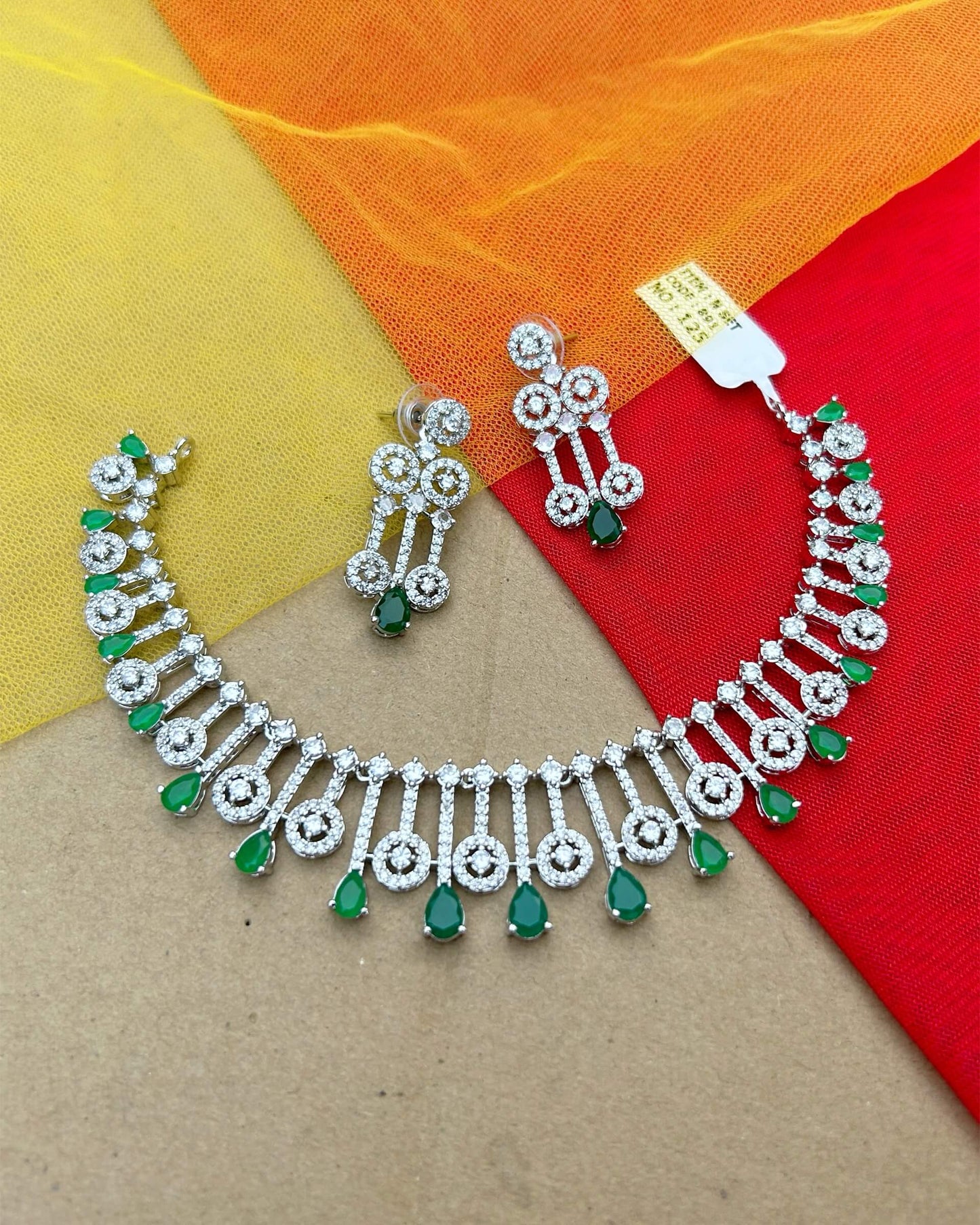 american diamond necklace set