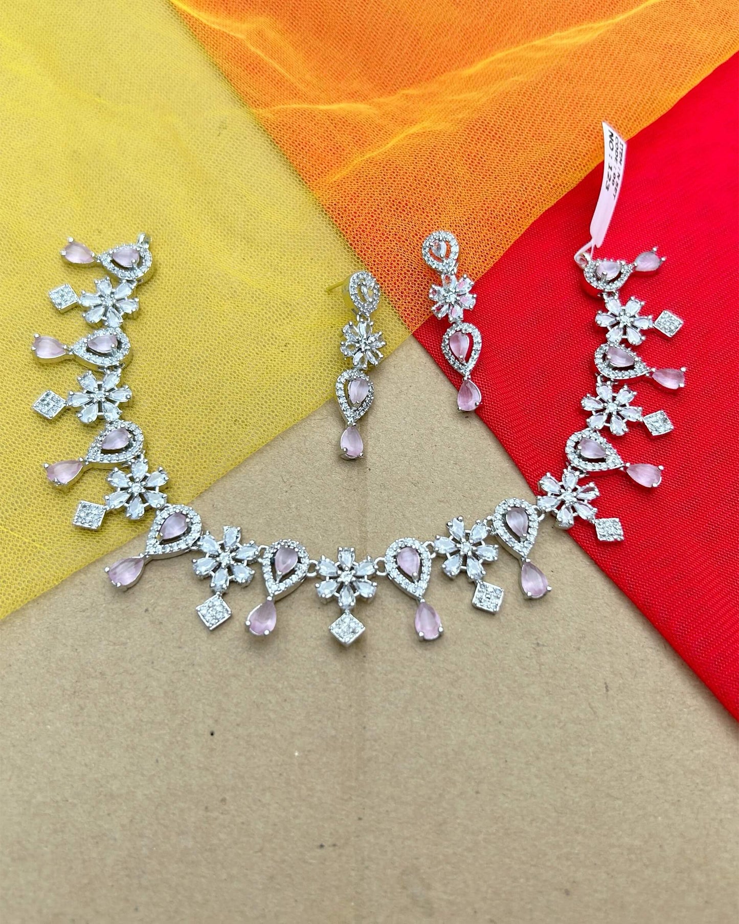 pink diamond necklace