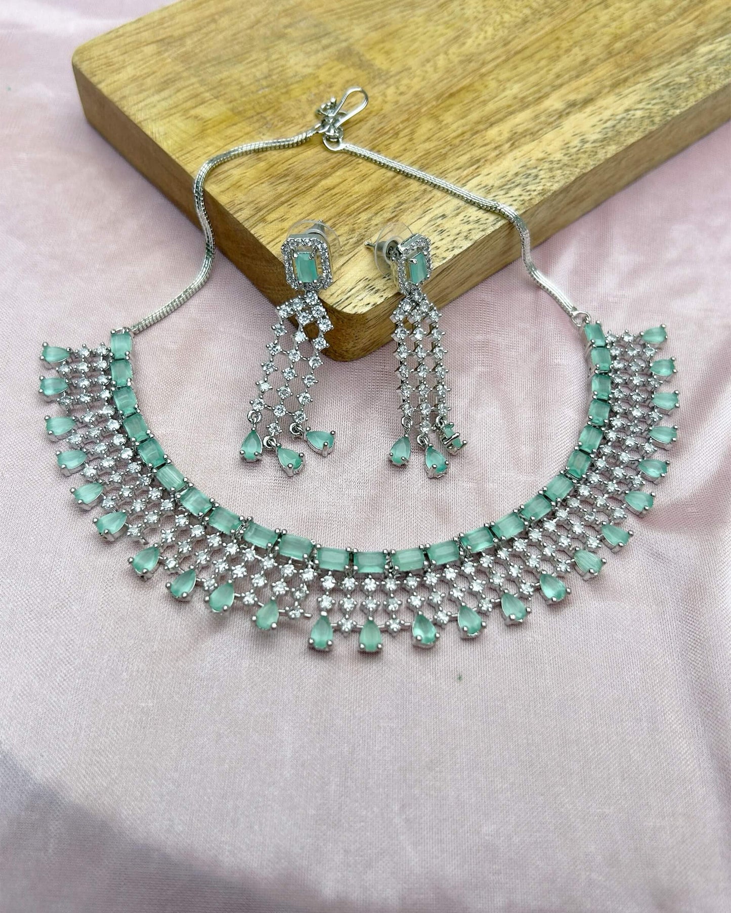 diamond necklace set with price