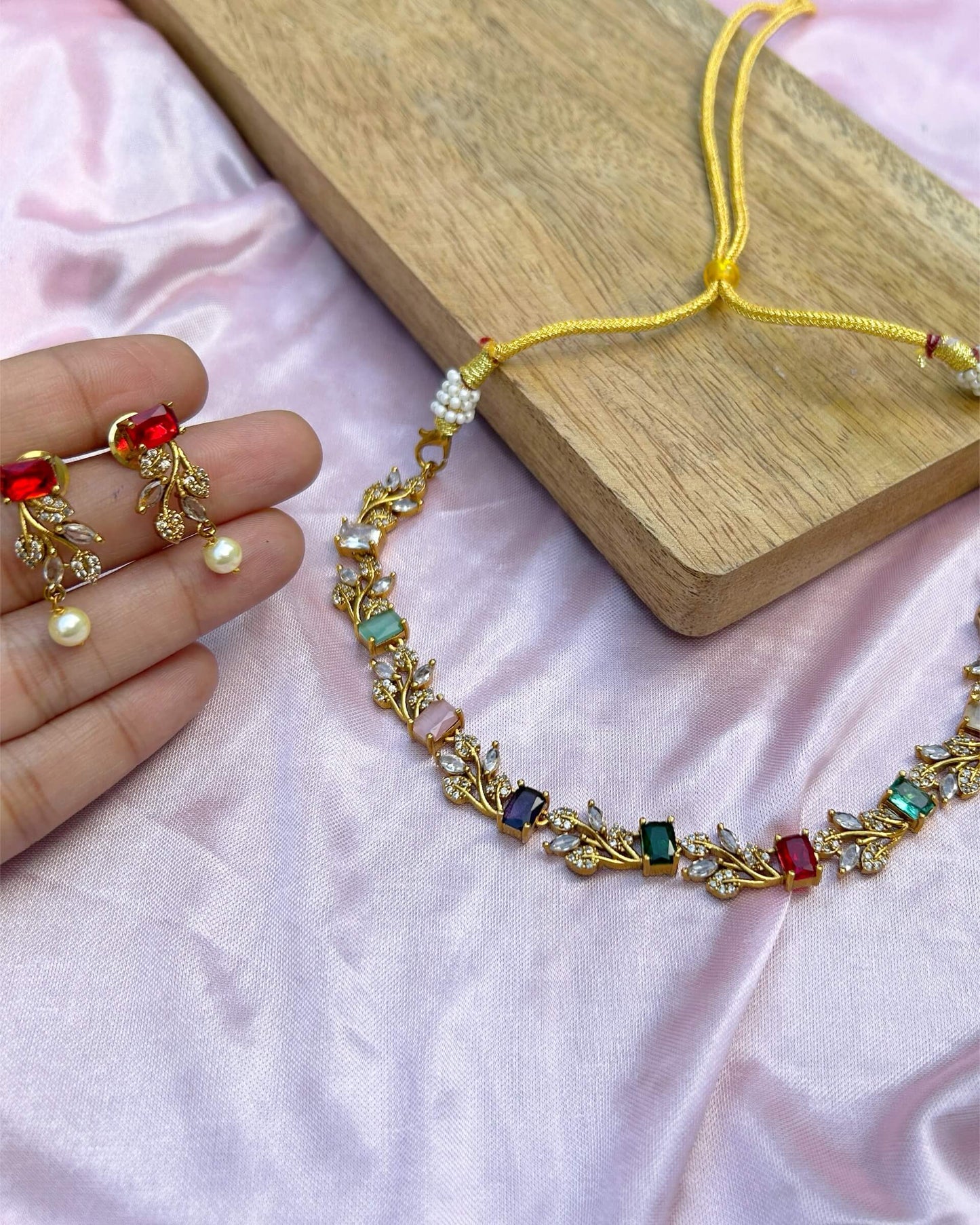 gold plated jewellery set