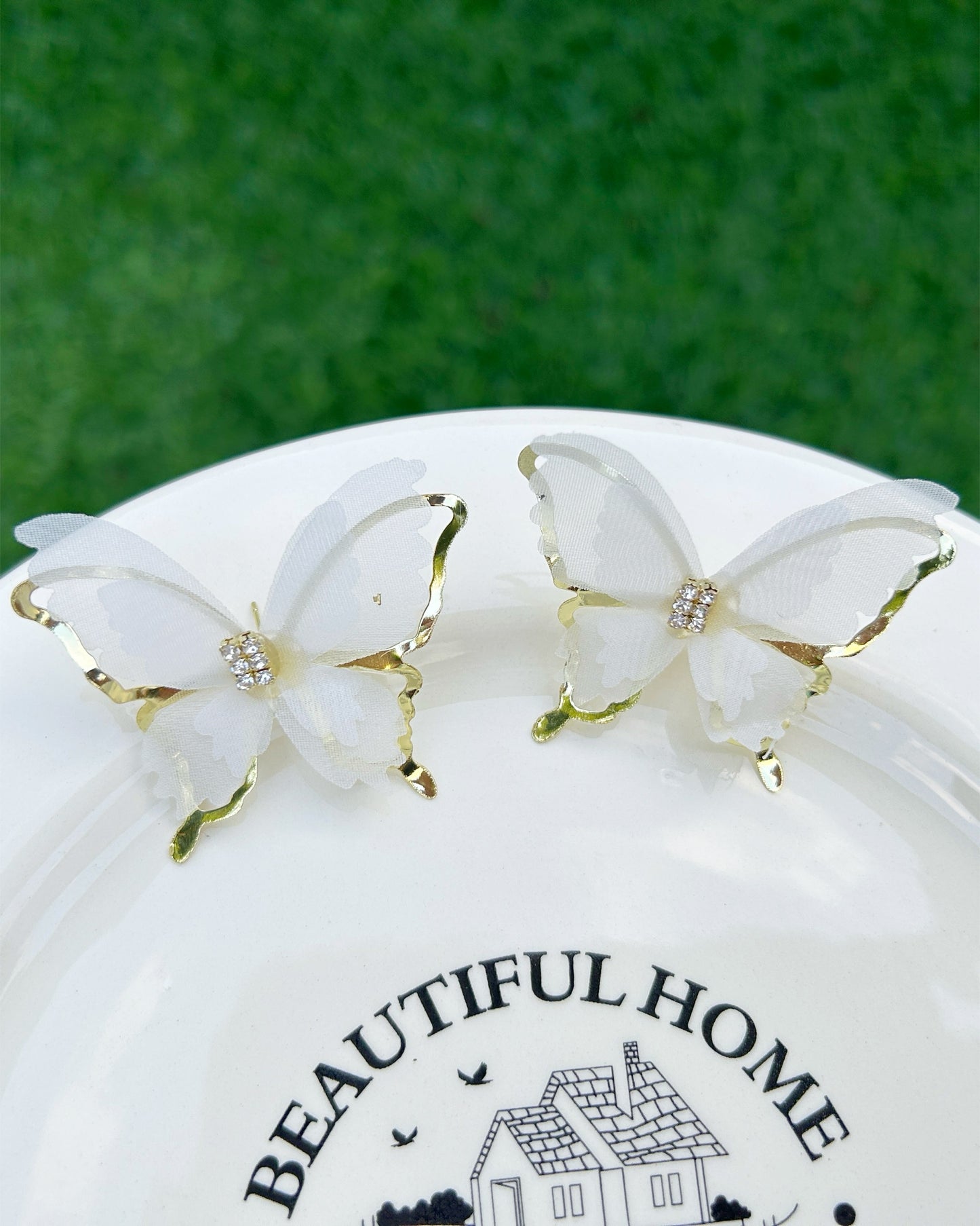 stud earrings butterfly