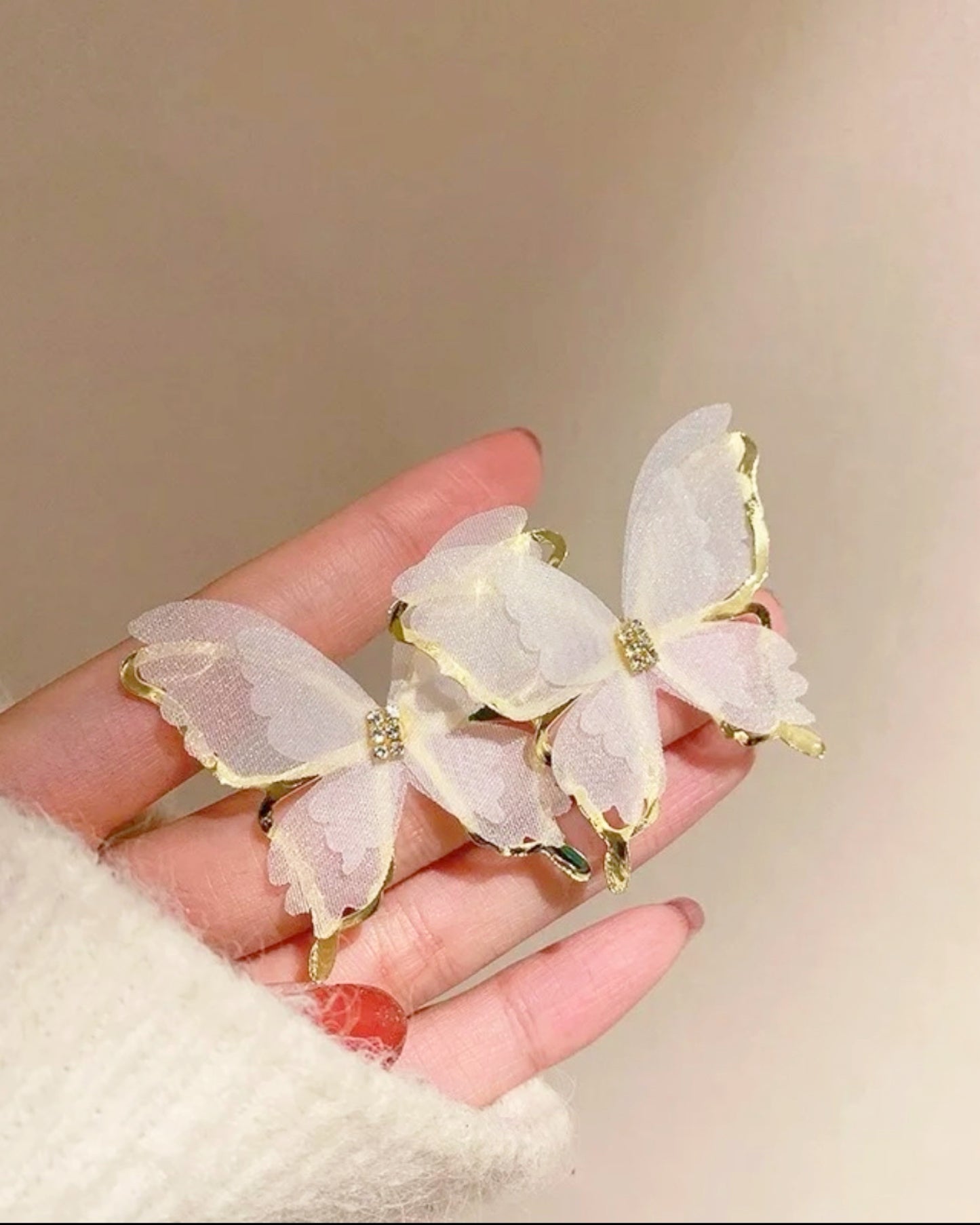 stud earrings butterfly