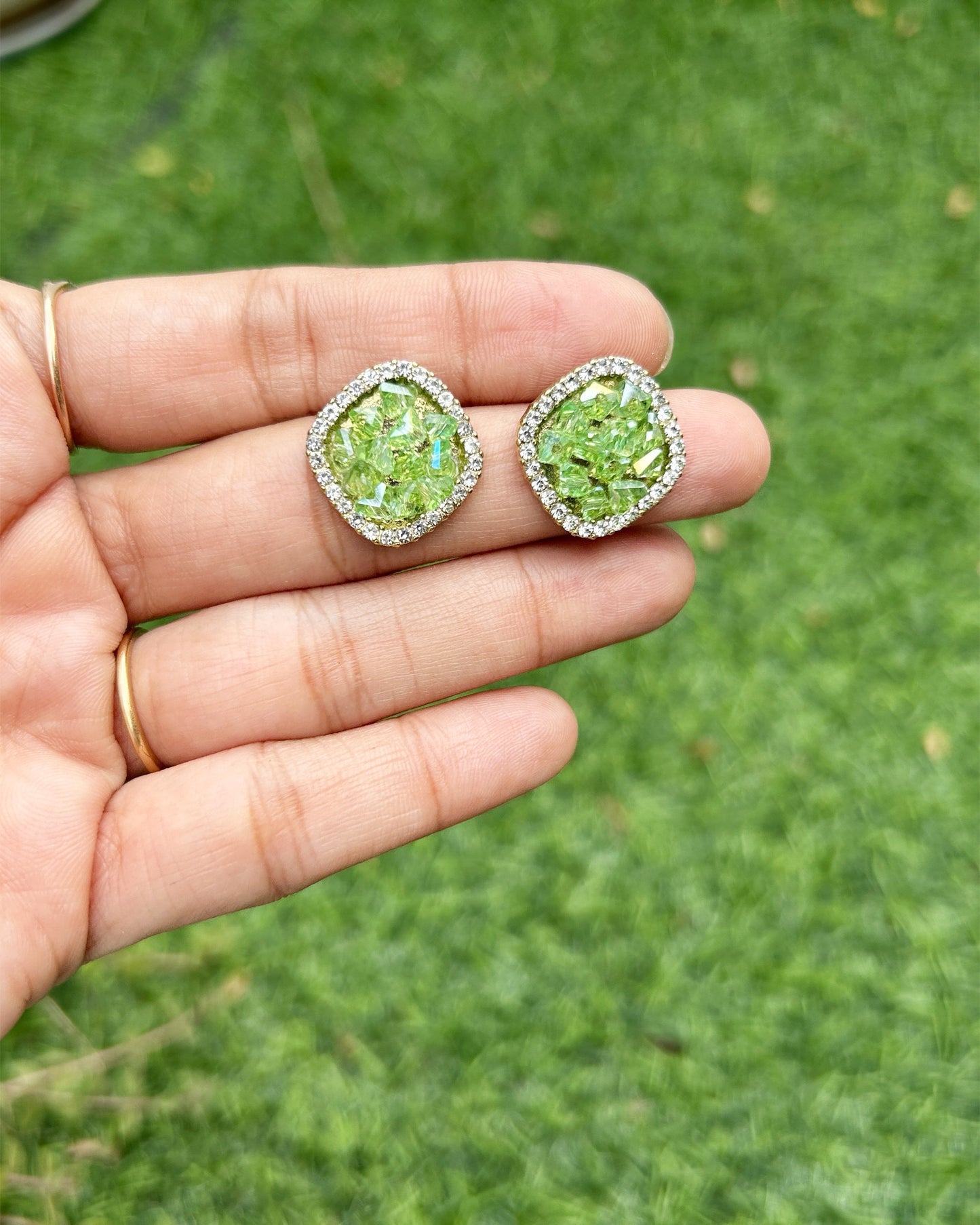 crystallized earrings