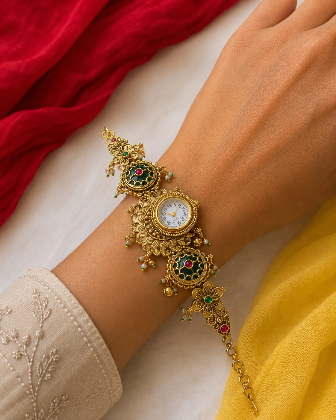 Traditional Gold Plated Heritage Bracelet Watch