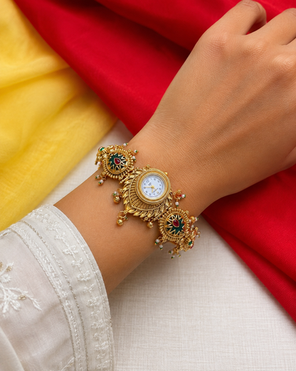 Antique Gold Imperial Crest Heritage Watch