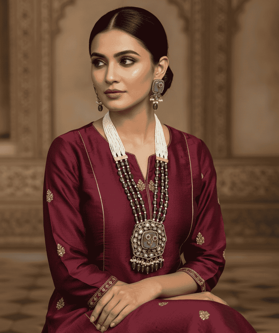 long necklace design