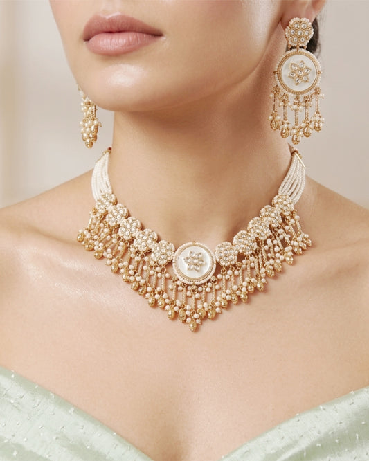 Meher Pearl Necklace Set
