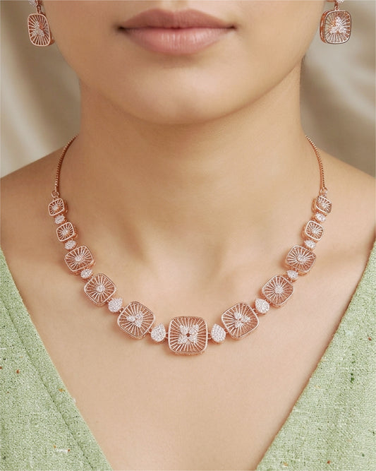 Rose Aura Necklace Set