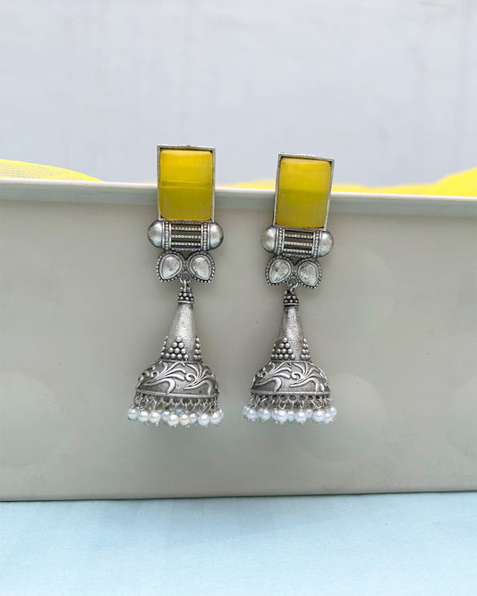 Yellow Charru Jhumka