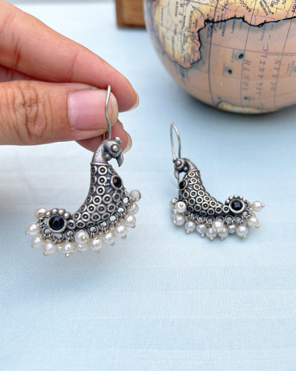 Black Peacock Antique Polish Dangler