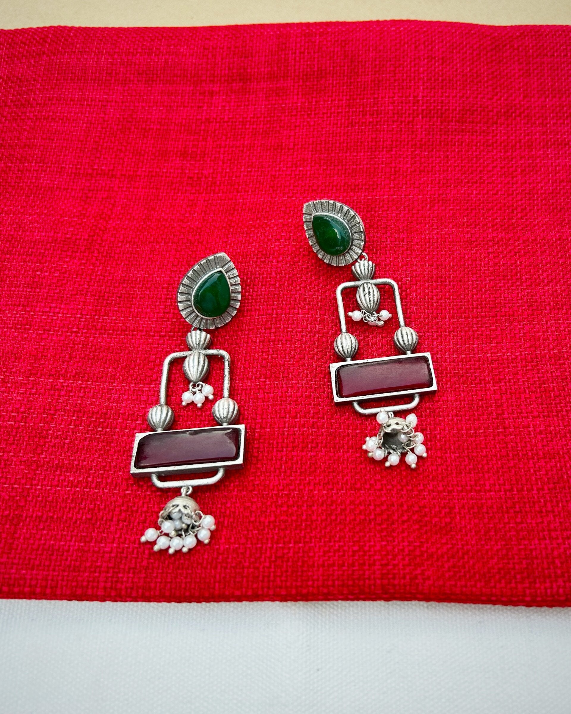 jhumka long earrings