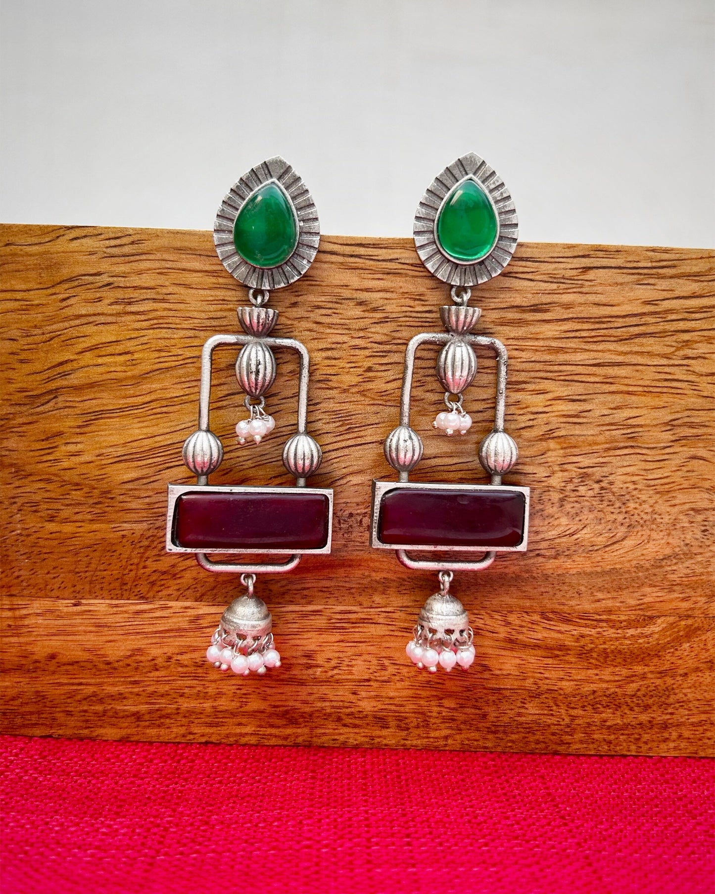 jhumka long earrings