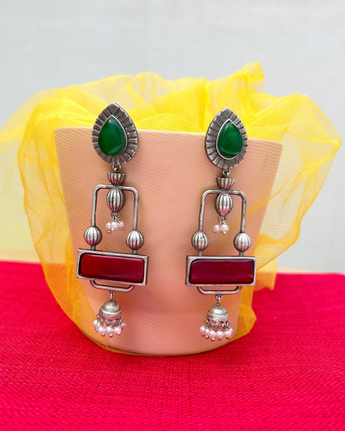 jhumka long earrings