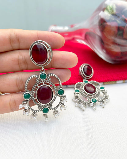 Red & Green Aria Earring