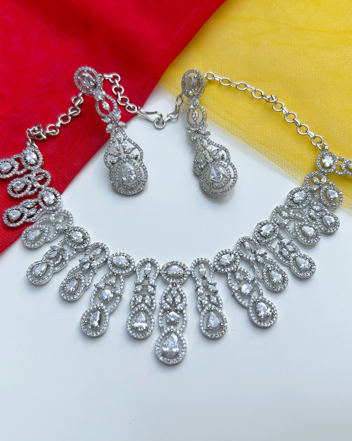 Nooré Marquise AD Necklace Set