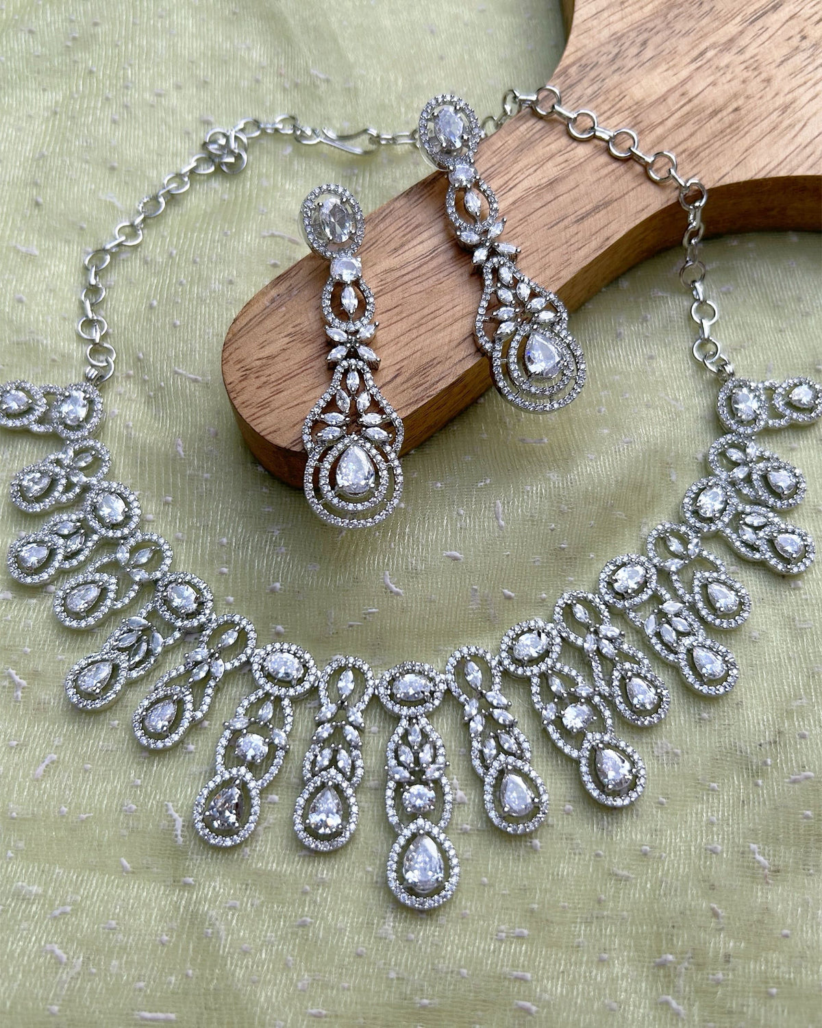 Nooré Marquise AD Necklace Set