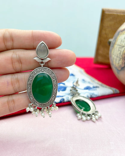 Dia Green Monalisa Stone Earring