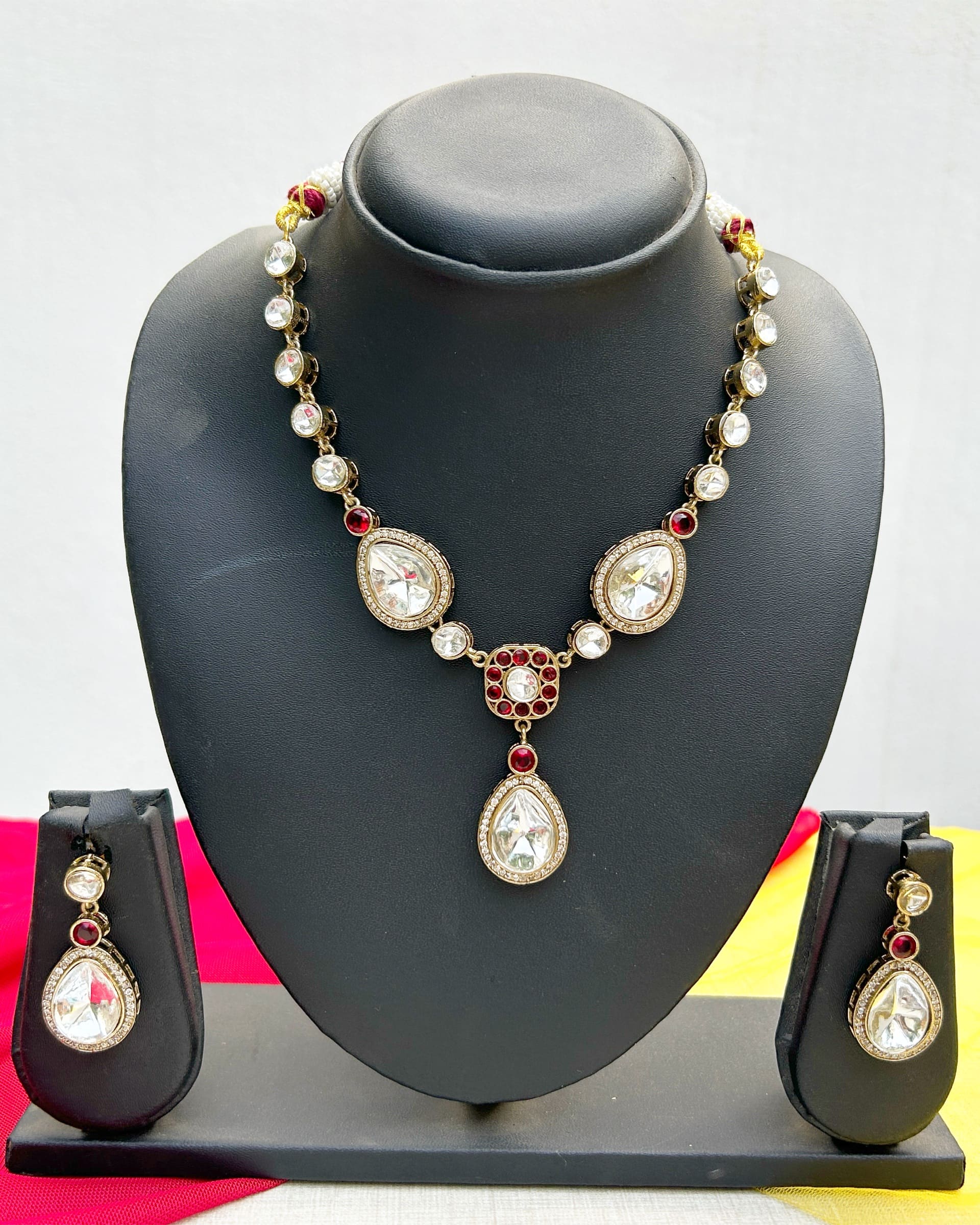 stone necklace set