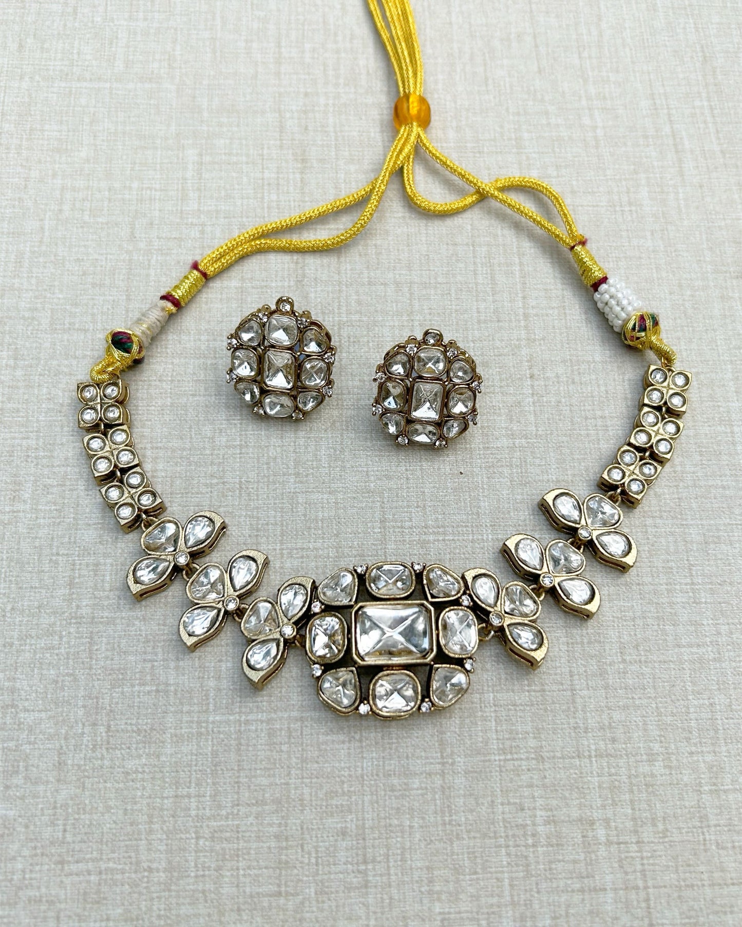 white stone necklace