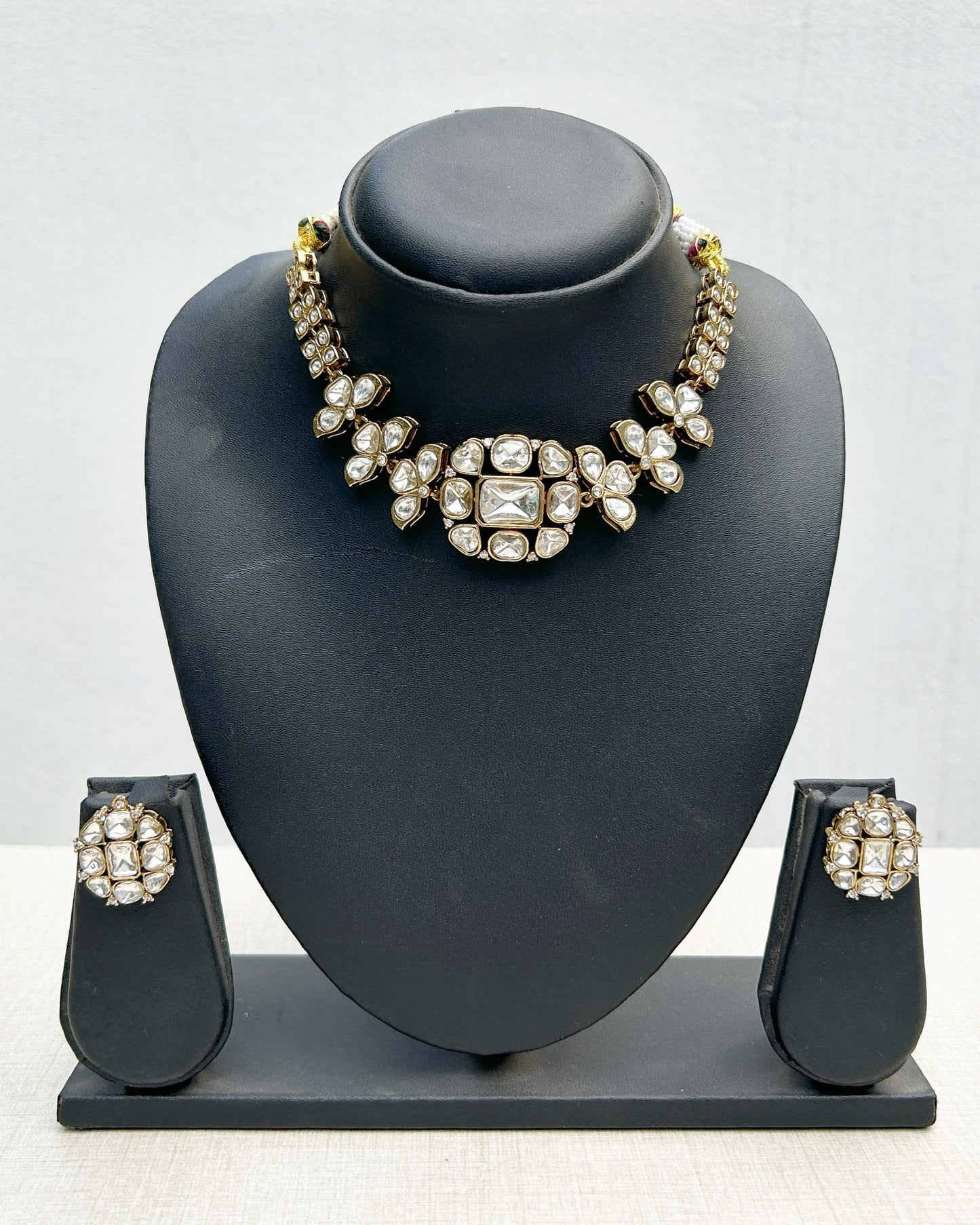 white stone necklace