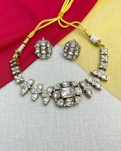 white stone necklace