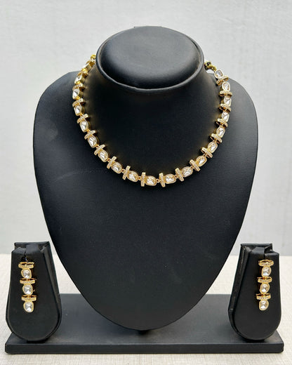 Gold Necklace Set For Women I Velvet Box