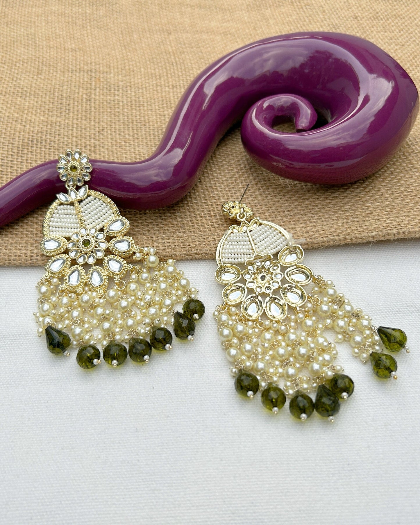 Green Colour Earring