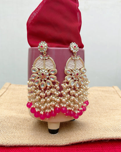 Rani Pink Colour Earring