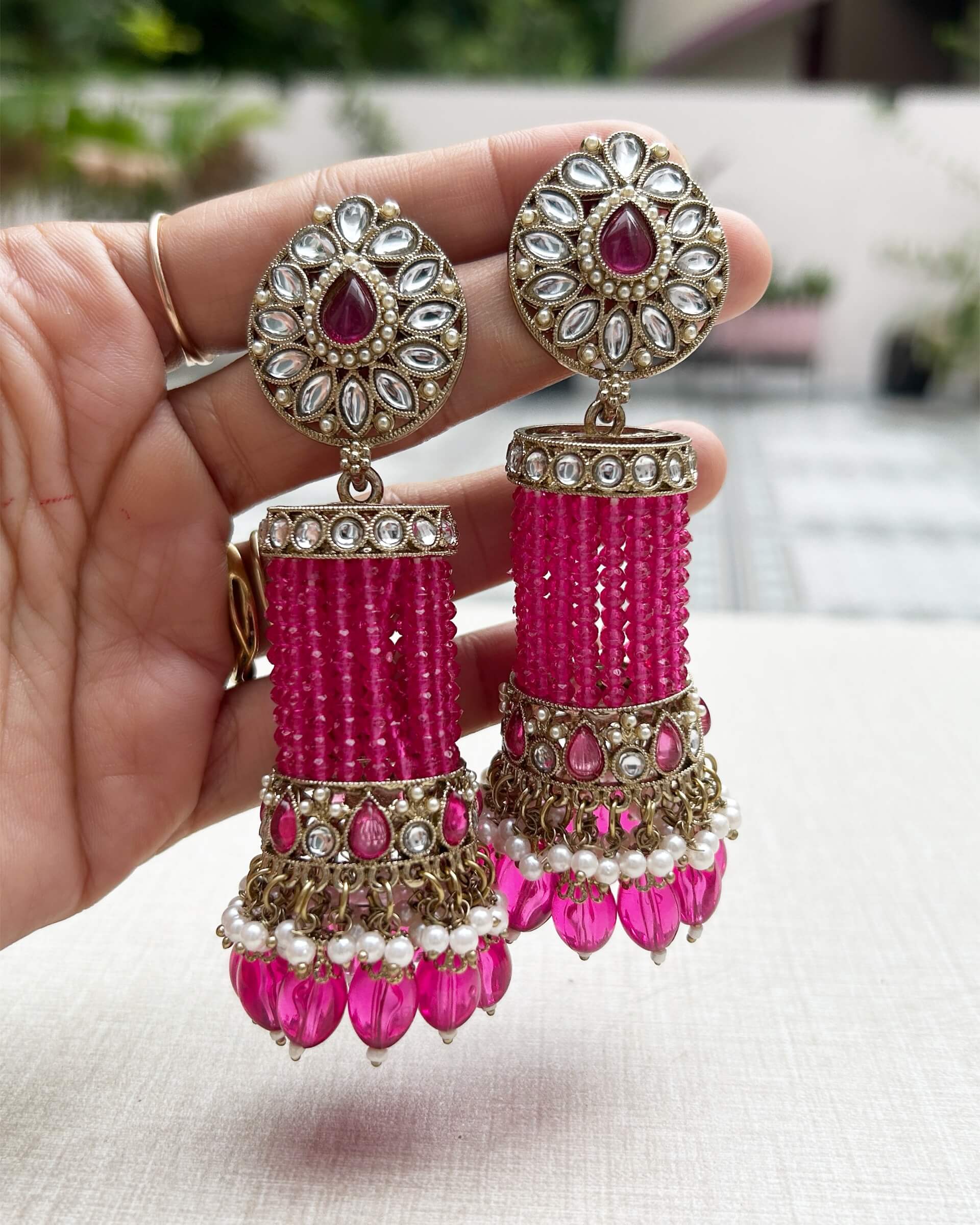 pearl jhumka