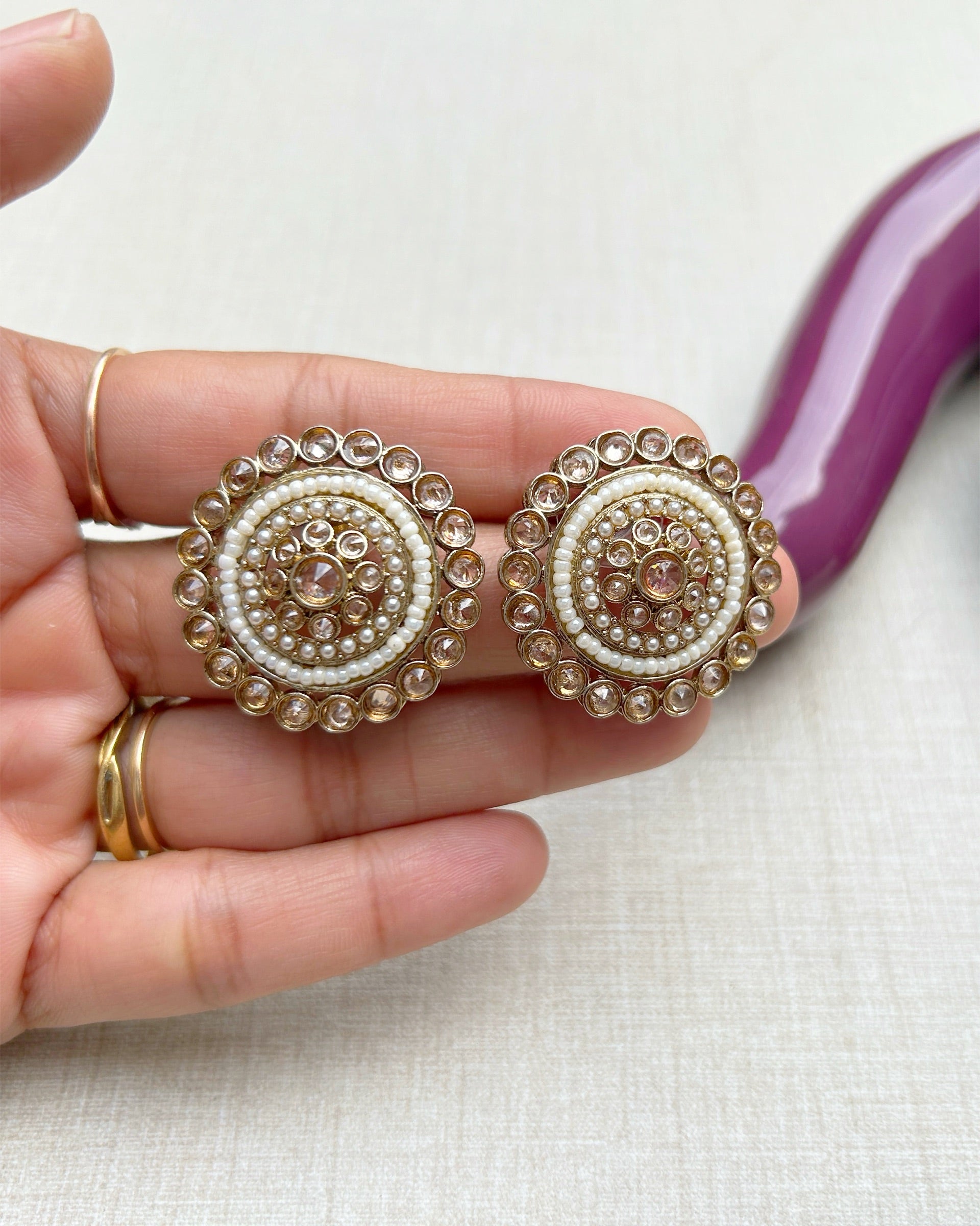 Ad Stud Earrings