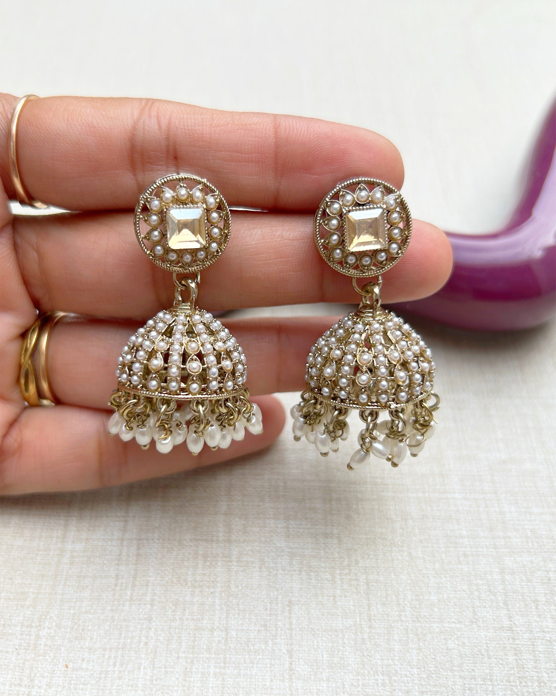 pearl jhumka