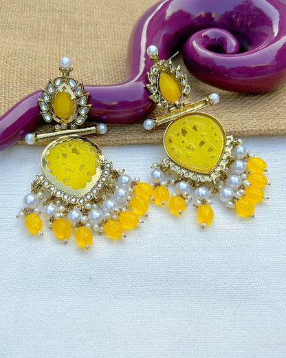 Yellow Siya Earrings