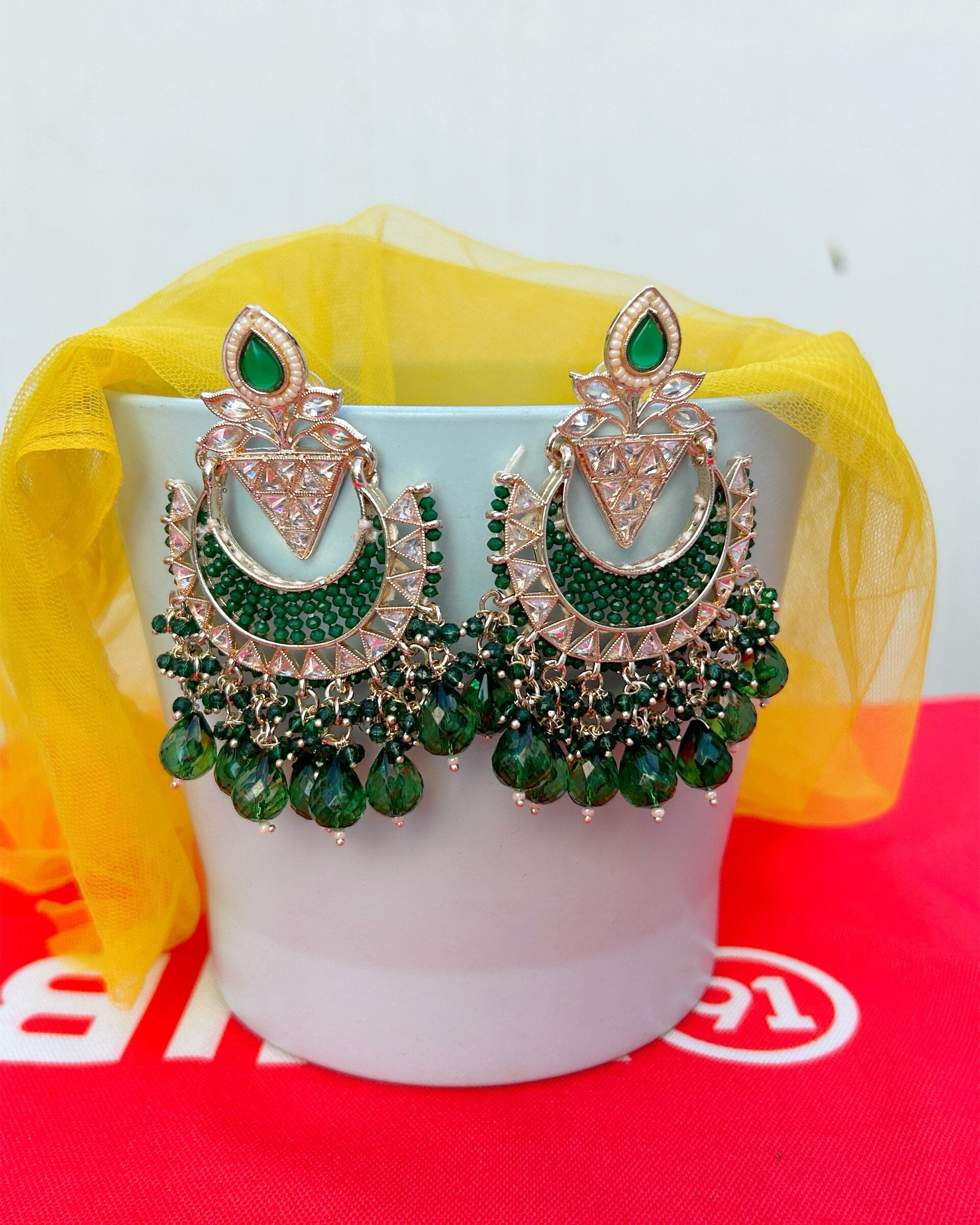 Antique chandbali earrings