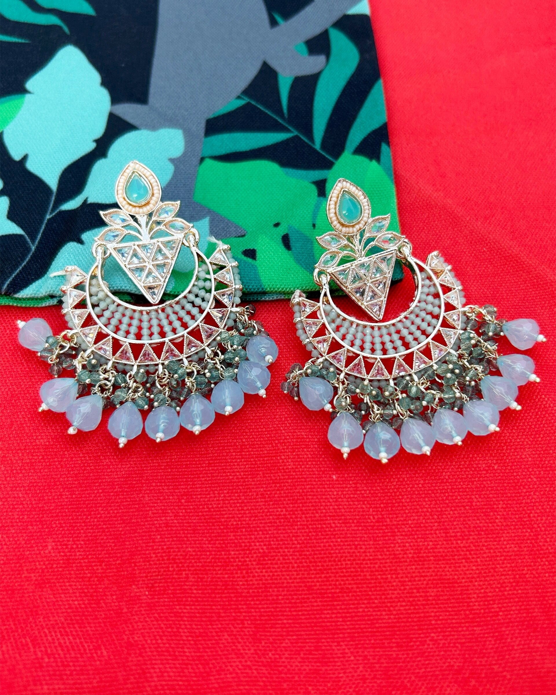 Artificial chandbali earrings